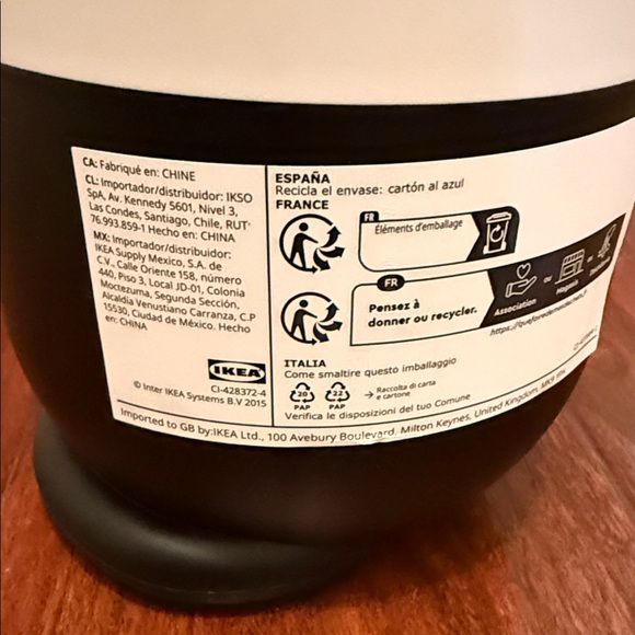 IKEA Limited Edition - Gresjsimojs Black and White Cat storage with lid NWT - Picture 5 of 9